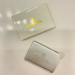 CHANEL Silver Card Holder